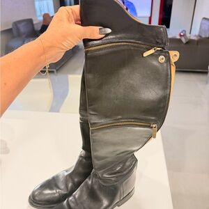Italian leather ridding boots